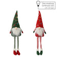 Gnomo di Natale 78 cm con Gambe Pendenti e Luci LED – Colori Assortiti