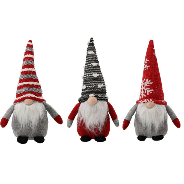 Gnomo di Natale 28 cm decori assortiti
