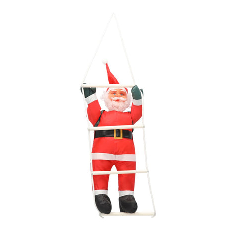 Babbo Natale che sale la scala 60 cm