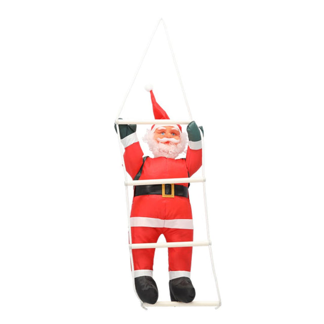 Babbo Natale che sale la scala 60 cm