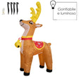 Renna gonfiabile 180 cm LED