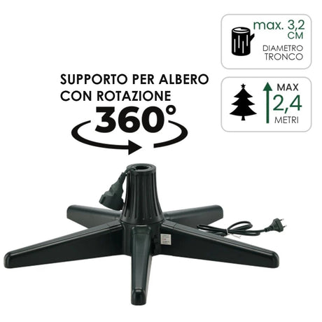 Supporto girevole per albero di Natale