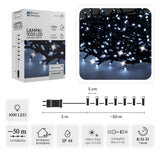 Catena luminosa 1000 LED bianco freddo con flash