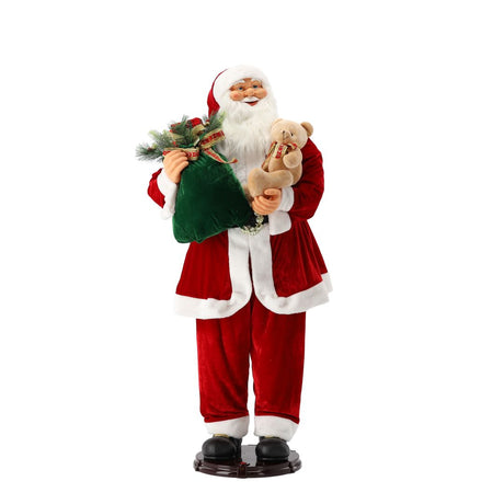 Babbo Natale che Balla con i Regali e Musica 150 cm