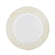 Sottopiatto trasparente con gocce oro 33 cm