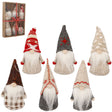 Set 6 addobbi gnomi 13 cm