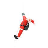 Babbo Natale che si Arrampica sulla Corda 90 cm – Decorazione da Esterno