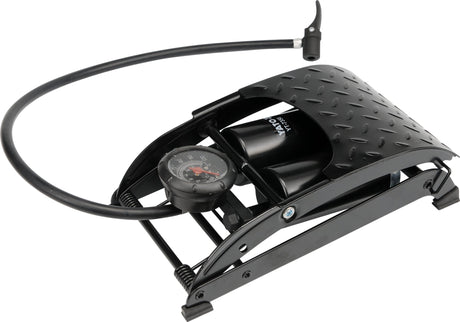 Pompa a Pedale Doppio Pistone con Manometro 7 Bar per Auto e Bicicletta