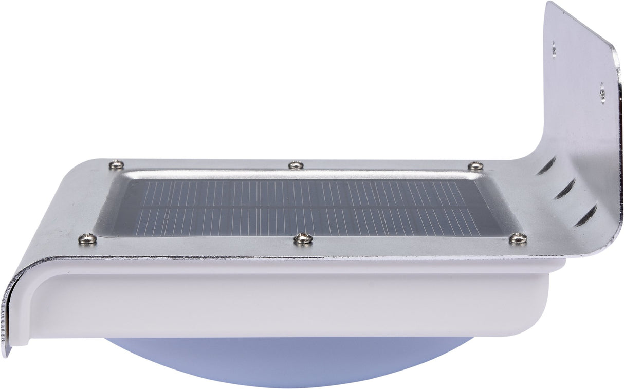 Lampada da Parete Solare IP65 – Sensore Crepuscolare e di Movimento, 120 Lumen, Batteria 900 mAh YATO