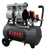 Compresseur silencieux kibani 24 litres nouveau modèle " sans huile " 1.5 CV / 1.1 kW