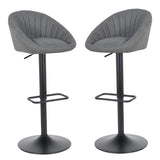 2 Pièces Tabouret de Bar nouveauté 2021 modèle Berlin - Noir