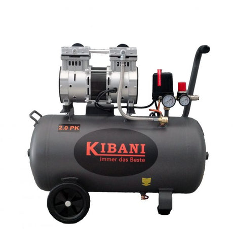 Compressore kibani silenzioso " senza olio " 8 bar 50 lt litri 1500 watt 2 CV - Aspirazione dell'aria: 240 litri / minuto