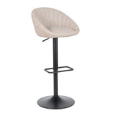 2 Pièces Tabouret de Bar nouveauté 2021 modèle Berlin - Beige