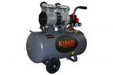 Compresseur silencieux kibani " oil free " 8 bar 50 litres 1500 watts 2 CV - Admission d'air : 240 litres/minute