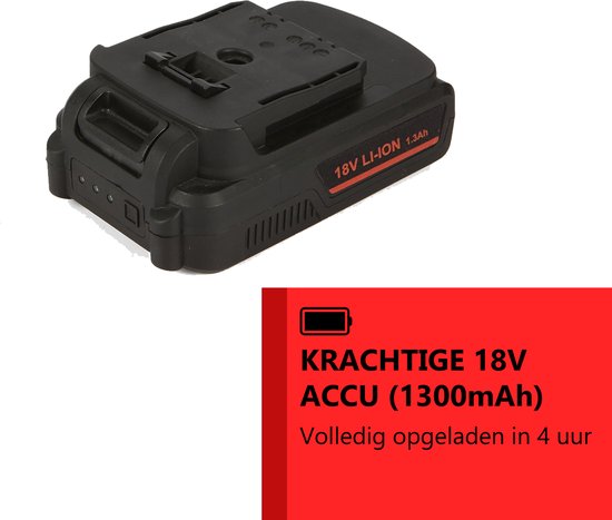 Kibani 18V Akku Schlagschrauber Reifenmontiermaschine - inkl. 1300 mAh Akku und Ladegerät - Schlagschrauber Set