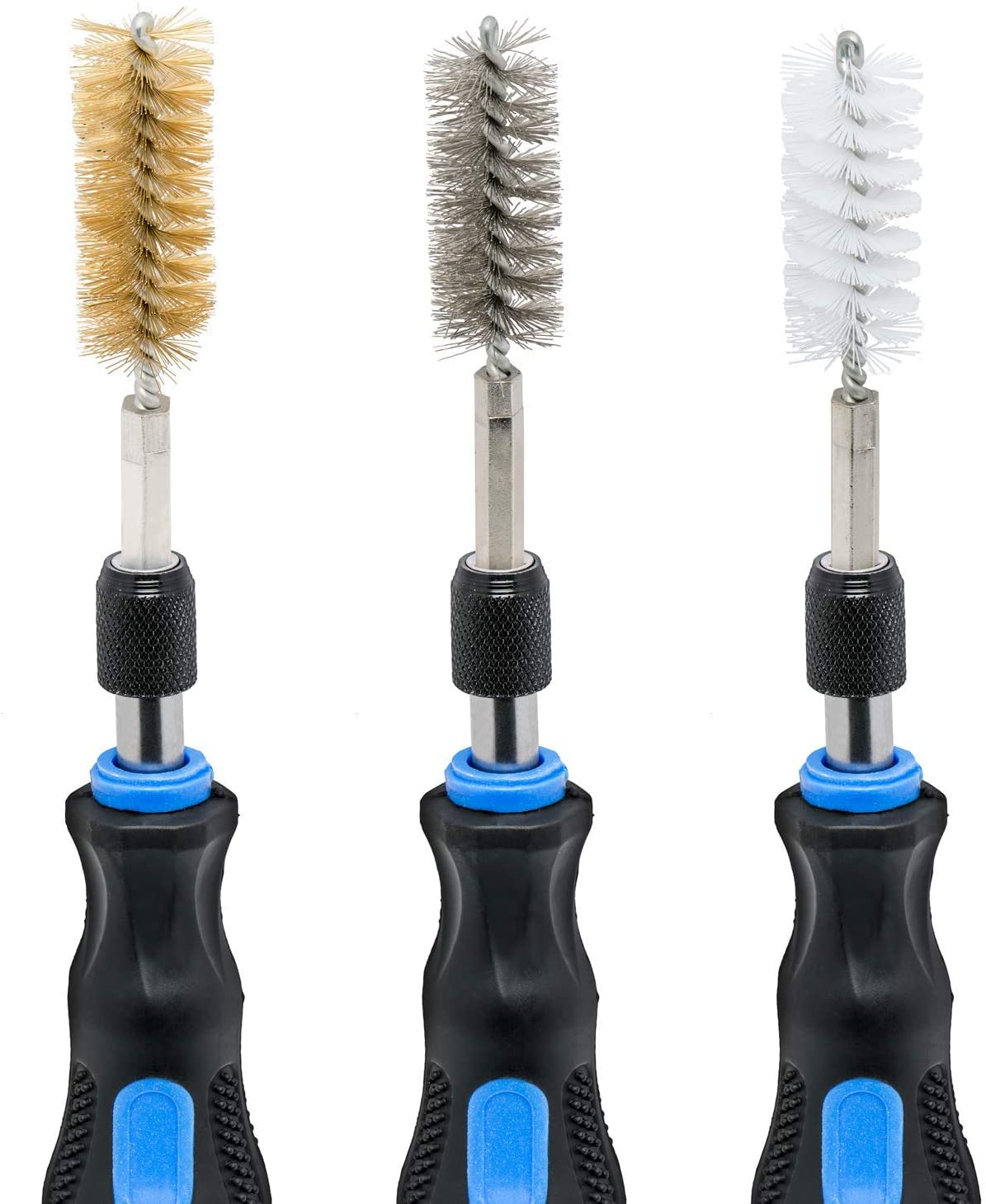 Jeu de 38 brosses de perceuse-visseuse en cuivre et en acier inoxydable 