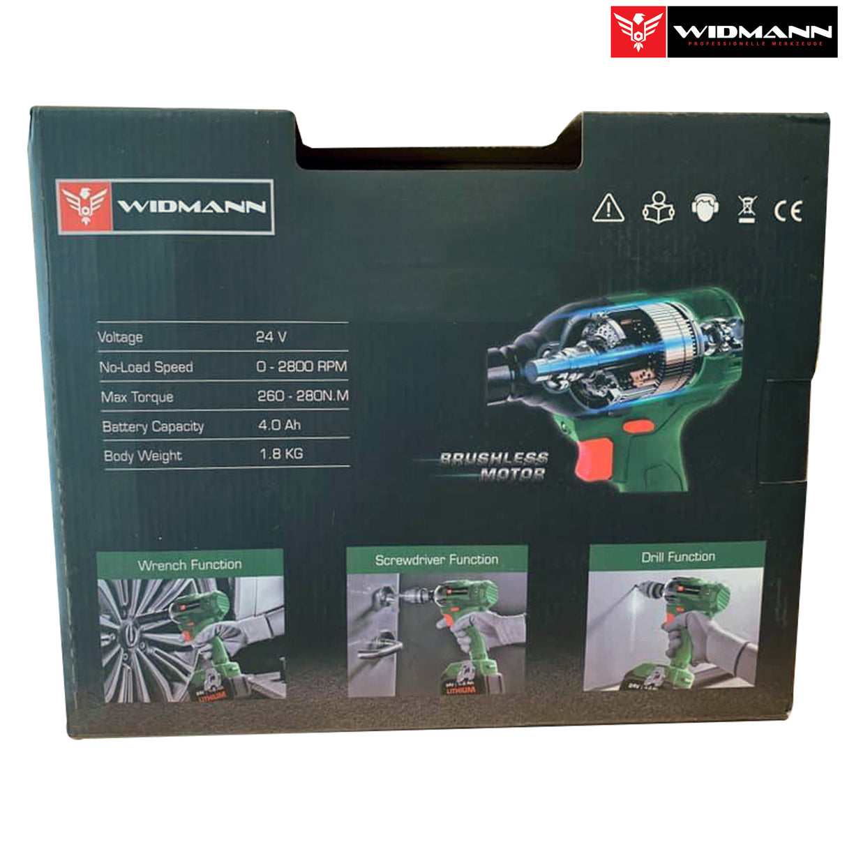 Widmann WM-IW24V: Avvitatore a batteria 24V 4.0Ah