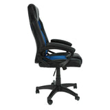 Chaise de jeu bleue - Bureau - Chaise de sport de course avec roues pivotantes