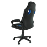 Chaise de jeu bleue - Bureau - Chaise de sport de course avec roues pivotantes