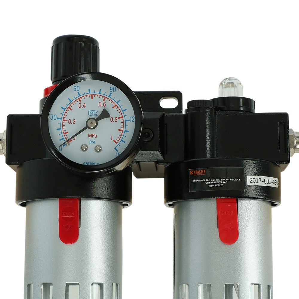 Régulateur de pression du compresseur avec séparateur d'eau et nébulis –  Brico Bello