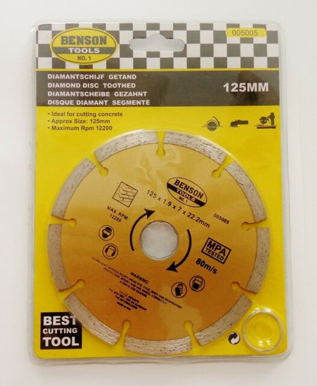 2 morceaux de disque de coupe à lame diamantée de 125 mm vous permettent de couper facilement le béton et la pierre.